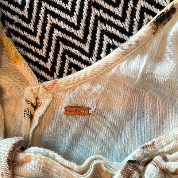 Free People Ruffled Oversized Cream Maxi Dress - Picture 9 of 10